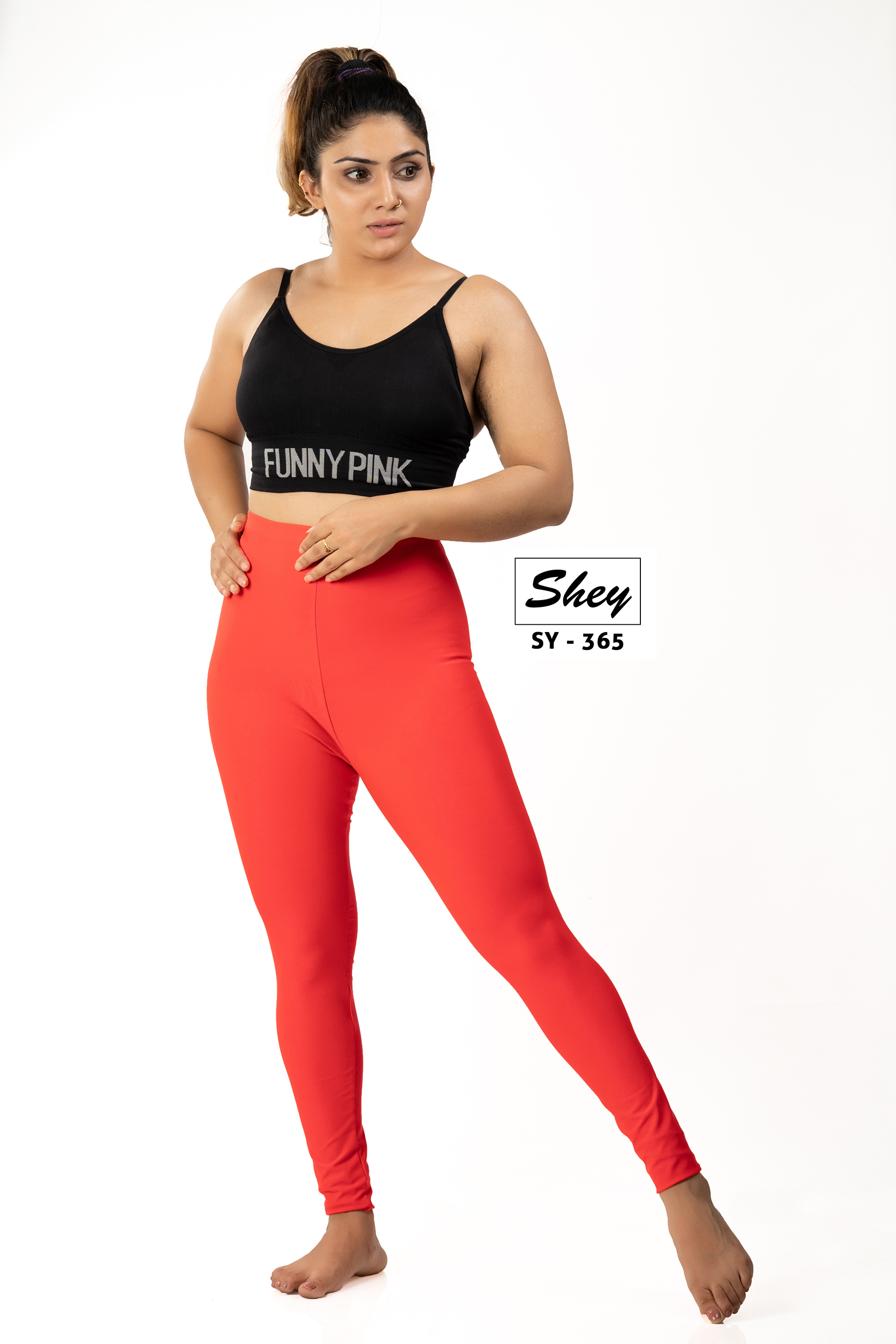 Full Length Highwaist Legging Red